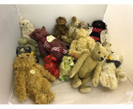 A quantity of bears to inc Steiff examples