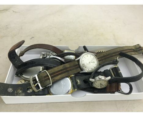 A quantity of vintage watches to inc a ladies Zenith and gentleman's Tissot