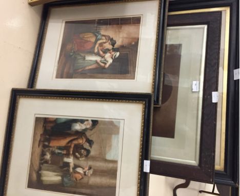 Four prints to include two Cries of London examples published by Museum Galleries, Drury Lane, together with Print of portrai