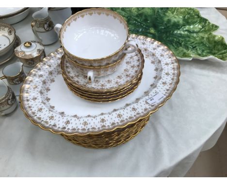 A Spode  part-dinner service "Fleur de leys" pattern