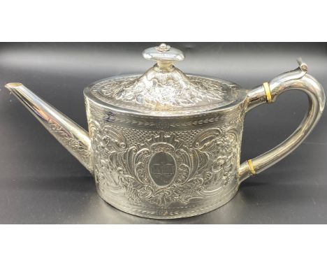Antique Sterling Silver Teapot, London 1785 [463g] Makers mark W.T 