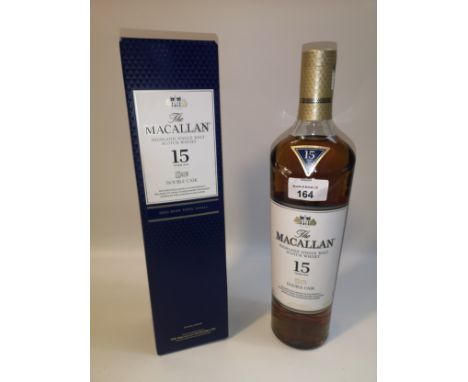 Macallan Highland Single Malt Scotch Whisky Double Cask 15 Year Old. 