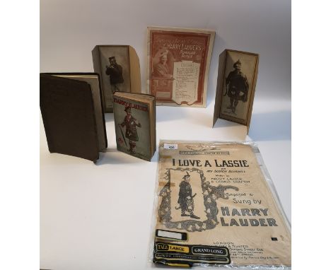 Collection of Original Vintage Publications By The Great Scottish Entertainer Harry Lauder, Publications to Include Two Signe