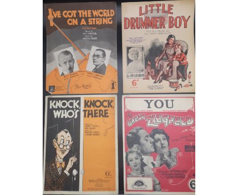 Collection Of Original Vintage Music Sheets 
