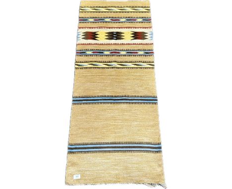 Aztec design woven runner 