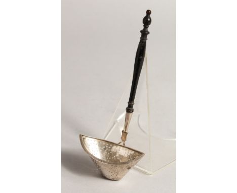 A DUTCH SILVER LADLE