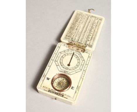 A GOOD BONE FOLDING COMPASS 3.5ins x 2.25ins