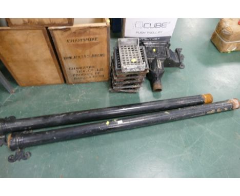 Cast iron downpipes, drain covers, rain hopper etc