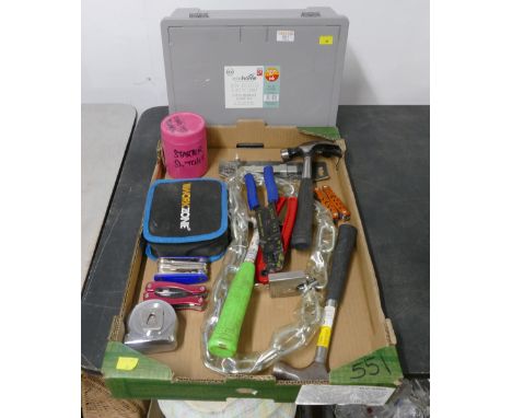 Plastic organiser and household tools 