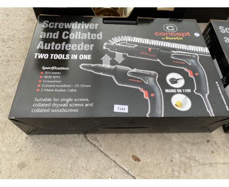 A NEW AND BOXED CONCEPT BY DUROFIX SCREWDRIVER AND COLLATED AUTOFEEDER 
