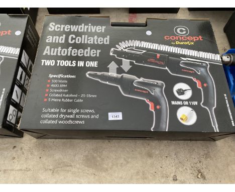 A NEW AND BOXED CONCEPT BY DUROFIX SCREWDRIVER AND COLLATED AUTOFEEDER 