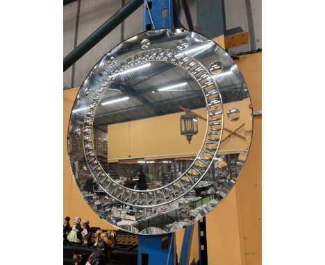 A ROUND VINTAGE MIRROR DIAMETER 50CM 