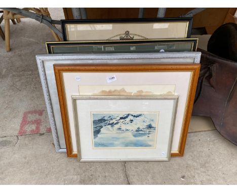 AN ASSORTMENT OF FRAMED PRINTS AND PICTURES 