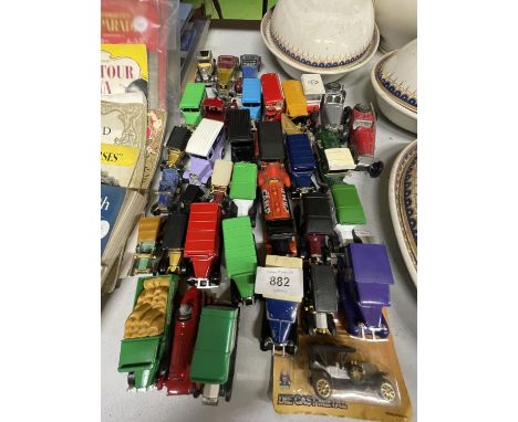 ACOLLECTION OF DIE-CAST VINTAGE VANS TO INCLUDE LLEDO, CORGI, ETC 