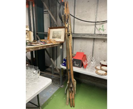 A VINTAGE CUXSON AND GERRARD MILITARY 7FT 6 STRETCHER 