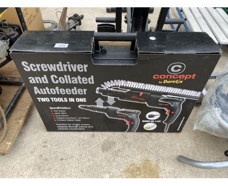 A NEW AND CONCEPT BY DUROFIX SCREWDRIVER AND COLLATED AUTOFEEDER 