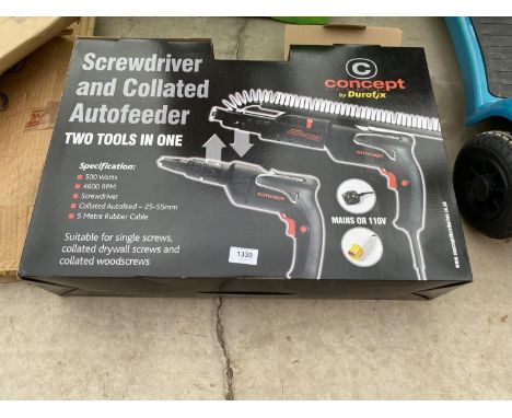 A NEW AND BOXED CONCEPT BY DUROFIX SCREWDRIVER AND COLLATED AUTOFEEDER 