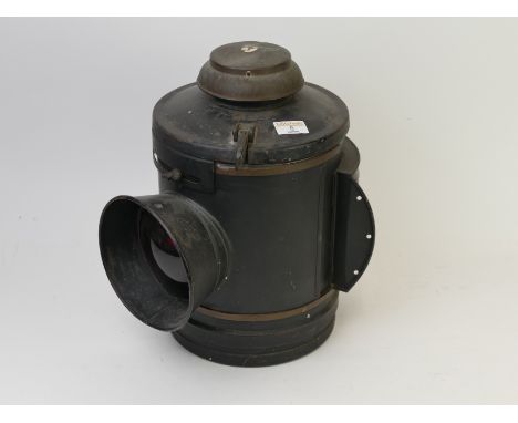 Late 19th century railway signal lamp