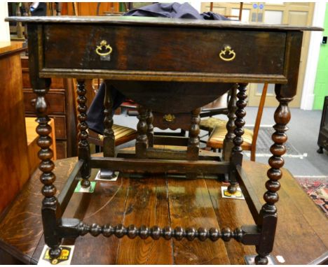 A bobbin oak table 