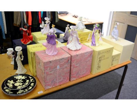 A collection of Coalport, Royal Doulton and Royal Worcester and other ladies etc 