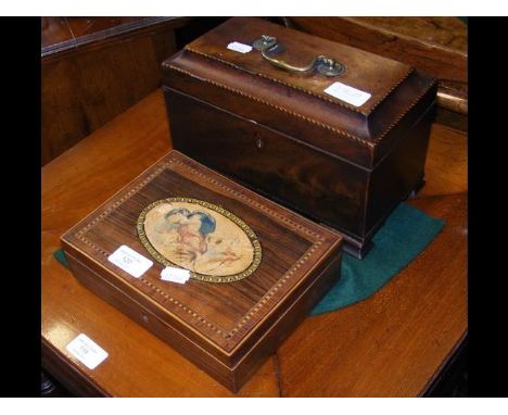A tea caddy with box 