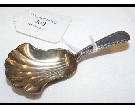 An Irish silver caddy spoon - 1836 CONDITION REPORTgood condition