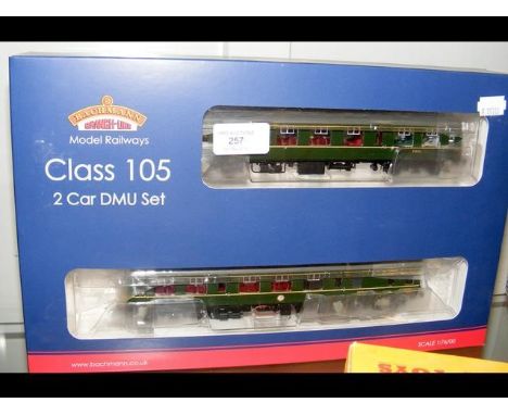 A boxed Bachmann Class 105 2 Car DMU Set 