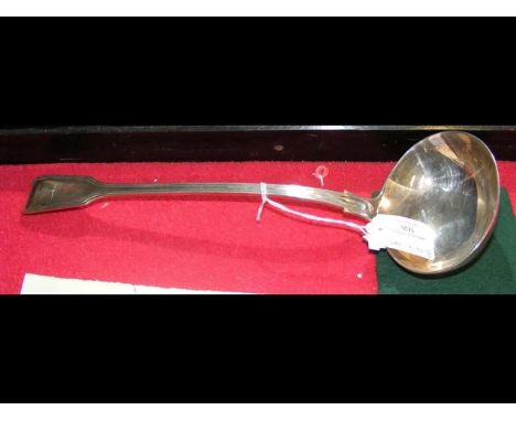Silver ladle - London 1838 - Mary Chawner - 8.4oz 