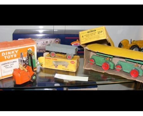 A boxed Dinky Toy - Coventry Climax Fork Lift Truck, together with others 