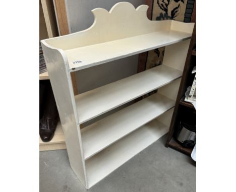 A painted pine book shelf