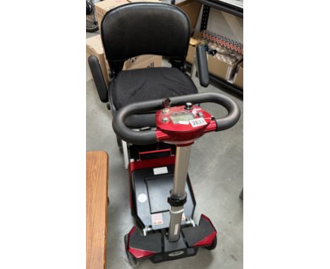 An Autofold Elite mobility scooter as new condition Battery flat, unable to locate charger. Looks new and unused, it still ha