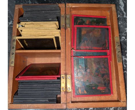 A selection of 19th century coloured lantern slides