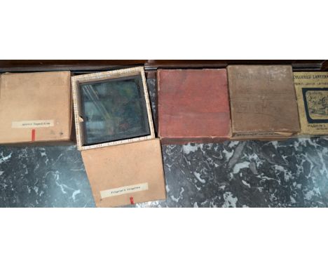 A selection of 19th century coloured lantern slides