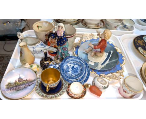 Royal Worcester: a cabinet cup and saucer; a selection of decorative and miniature ceramics