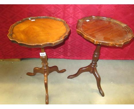 Two tripod wine tables