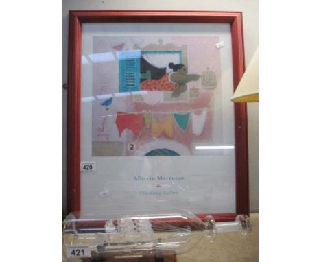 A framed and glazed Alberto Morocco print
