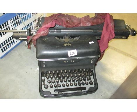 A vintage Oliver typewriter