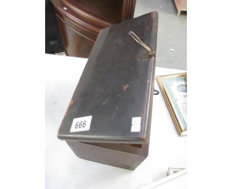 A vintage wooden box