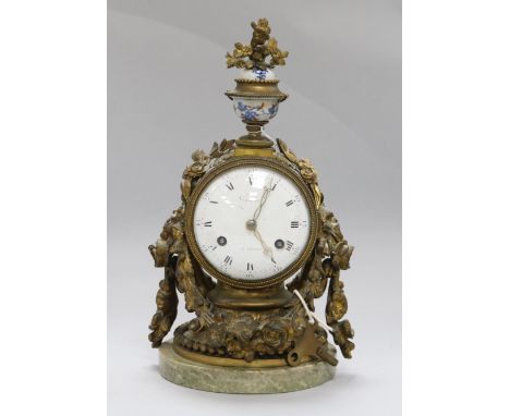 A French ormolu mantel clock