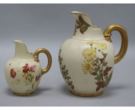 Two Royal Worcester jugs
