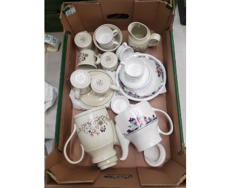 Royal Doulton Bredon Hill Coffee Set, Autumn’s Glory Teapot and Bowls, Royal Doulton coffee cups and saucers (28 pieces)- 1 T