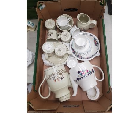 Royal Doulton Bredon Hill Coffee Set, Autumn’s Glory Teapot and Bowls, Royal Doulton coffee cups and saucers (28 pieces)- 1 T