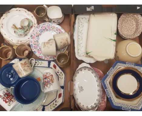 A mixed collection of ceramic items to include Royal Albert pattern sandwich tray, Royal Doulton Strasbourg Salad plates, roy