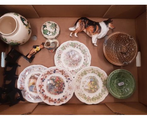 A mixed collection of ceramic items to include Royal Doulton Brambly Hedge 4 seasons side plates (seconds) together with Roya