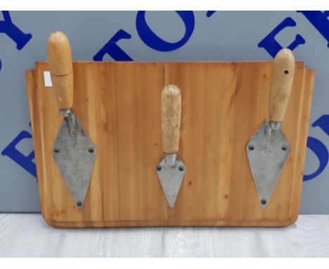 VINTAGE COAT HANGER MADE WITH TROWELS