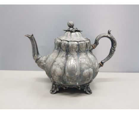 ANTIQUE WEBBIN BROTHERS SHEFFIELD SILVER PLATED TEAPOT