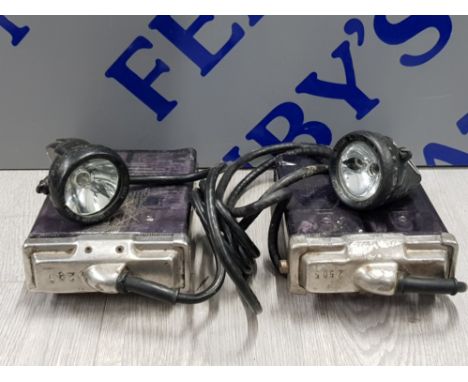 2 VINTAGE GRANT WHEATS MINERS LAMPS