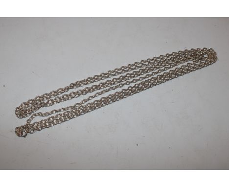 A vintage Sterling silver guard chain, approx. 65", 32gms 