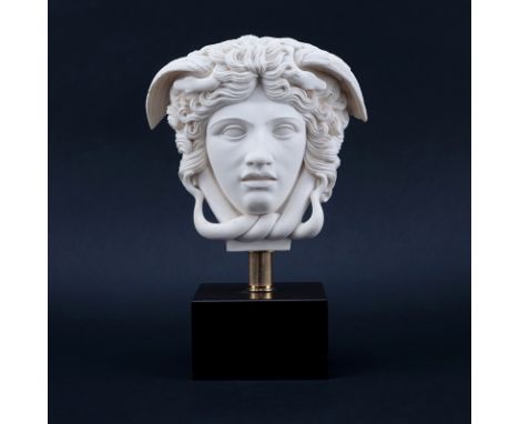 Modern Faux Marble Sculpture "Hermes". Signed A. Giannetti on base. Good condition. Measures 11" H. Shipping: Third party (es