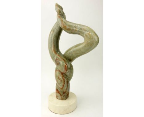M. Bean Mid Century Abstract Marble Sculpture. Signed. Good condition. Measures 24" H. Shipping: Third party. (estimate $300-